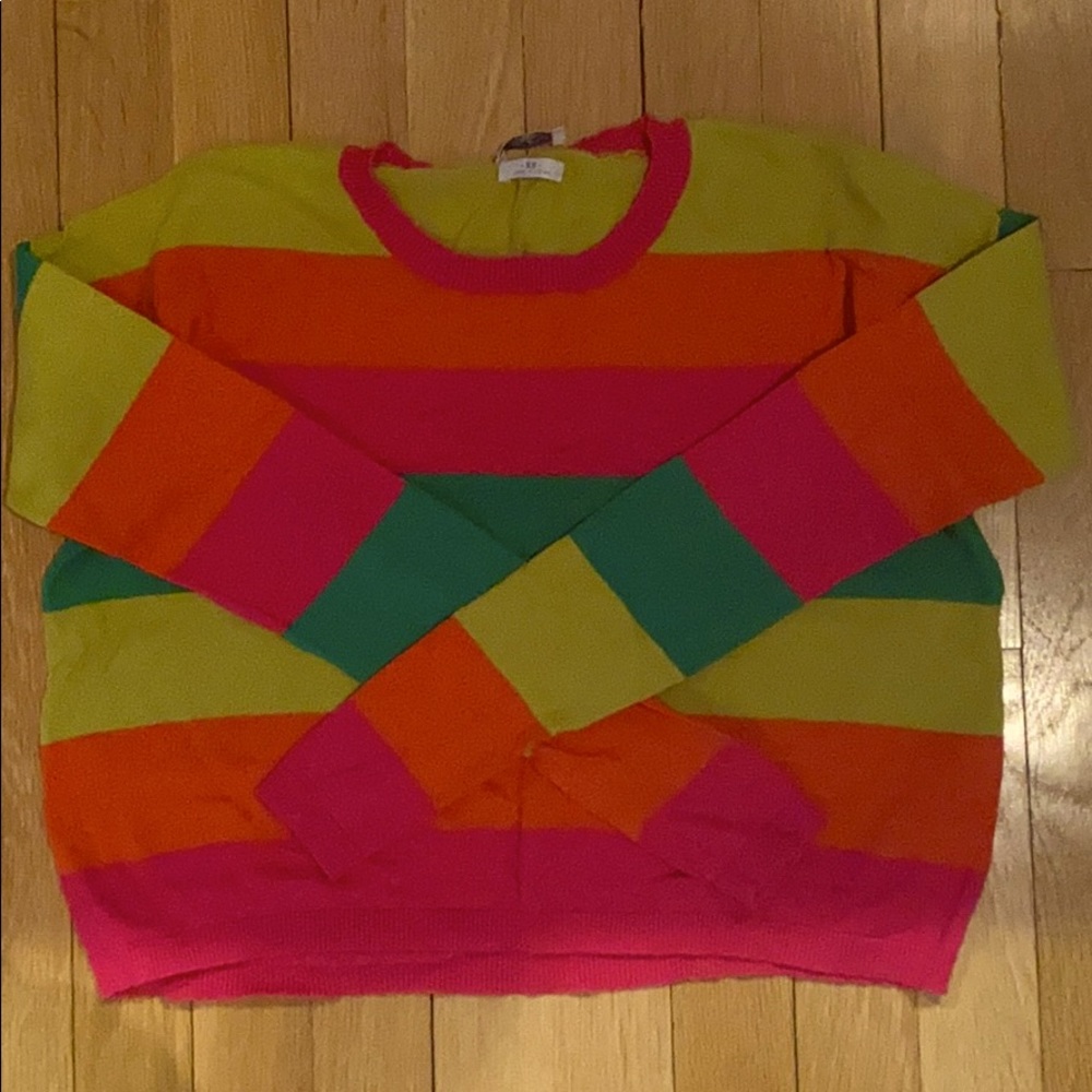 Madewell striped crop top